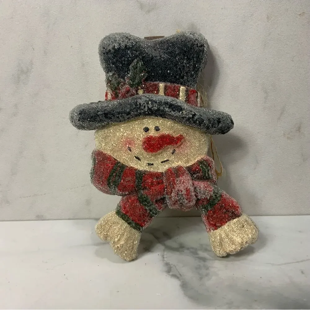 Lot of 4 Snowman Christmas Tree Ornaments